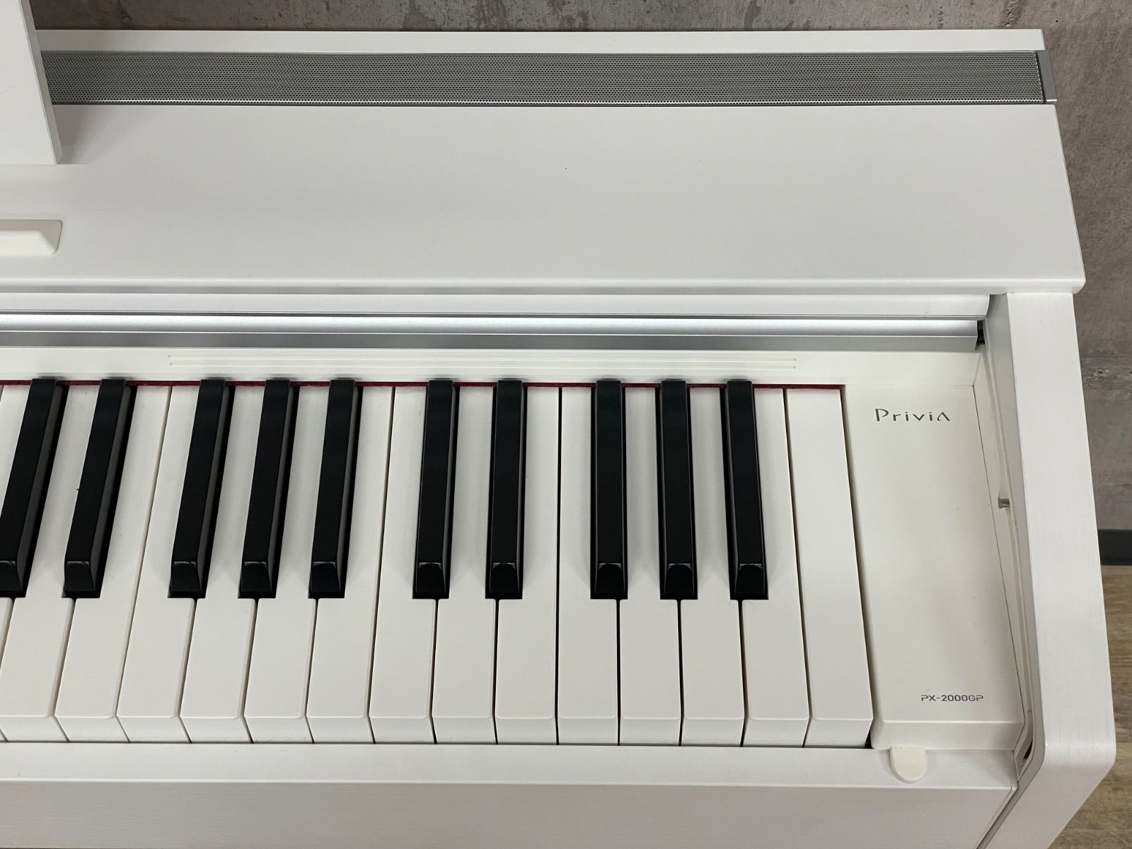 H-07041 CASIO カシオ PX-2000GP 電子ピアノ 2021年製 ホワイト チェア