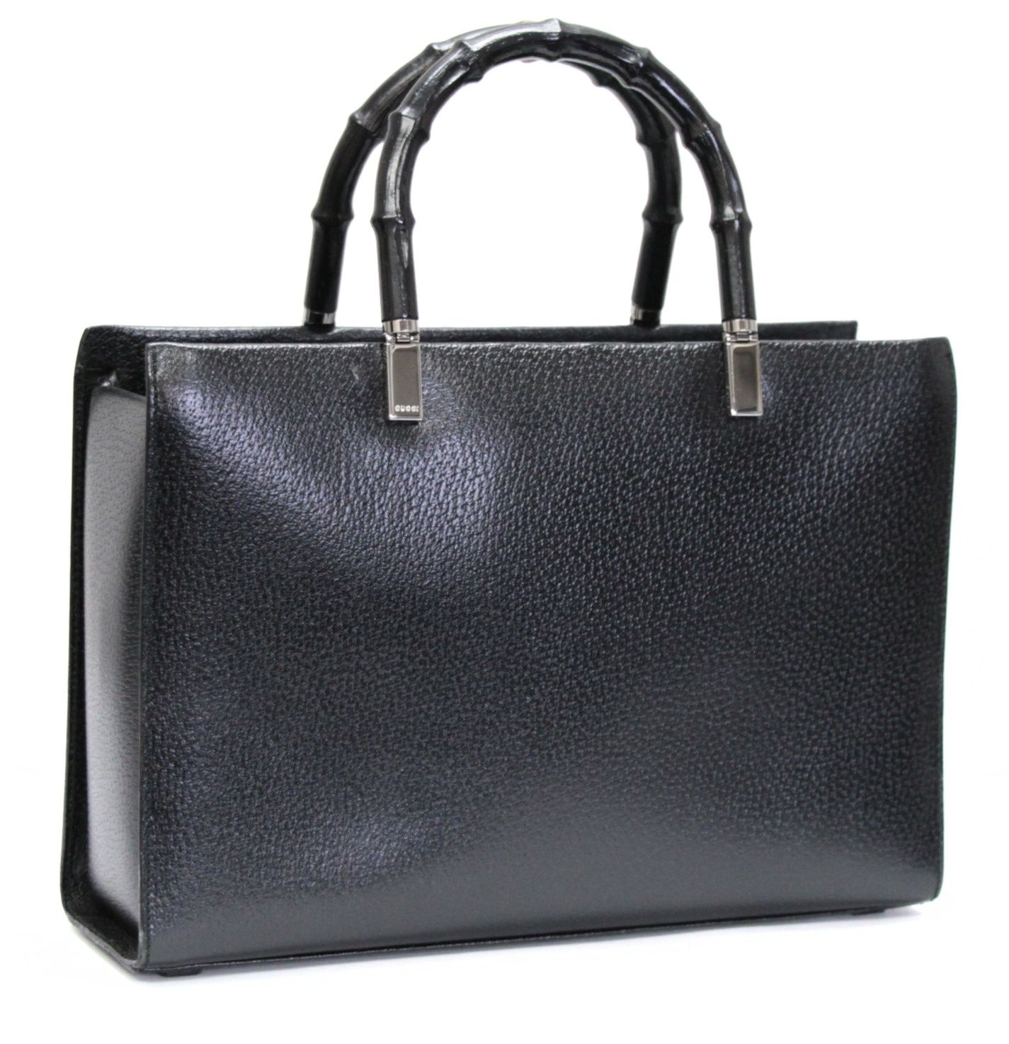 グッチ GUCCI バンブー 2WAYショルダーバッグ カーフ 黒 0021035