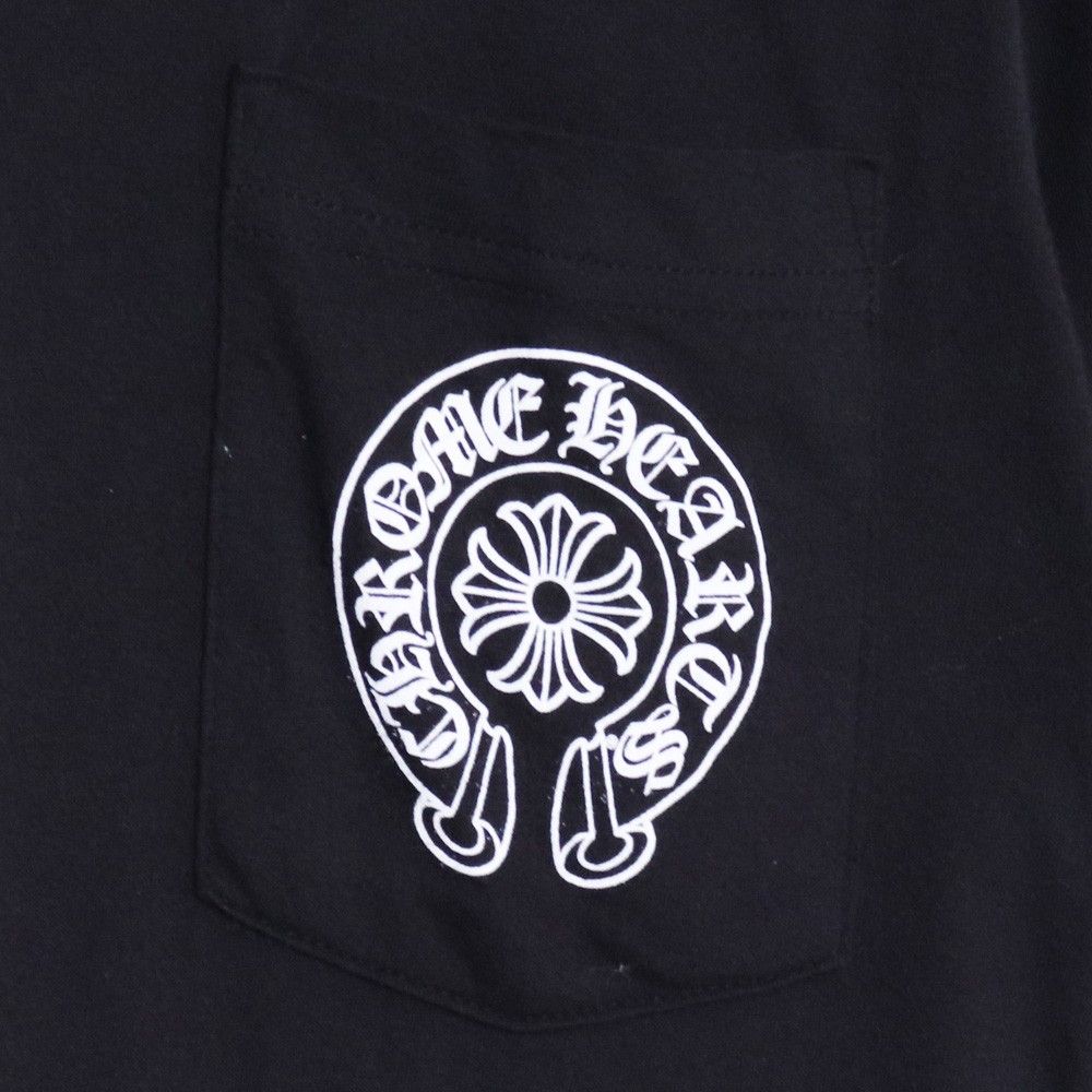 CHROME HEARTS ホースシュー ポケットTシャツ Sサイズ ブラック - メルカリ