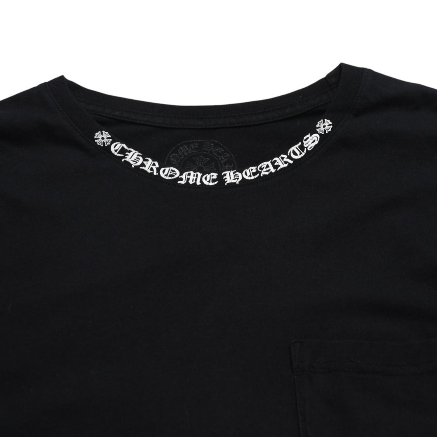CHROME HEARTS クロムハーツ ネックロゴ ポケットロングスリーブT