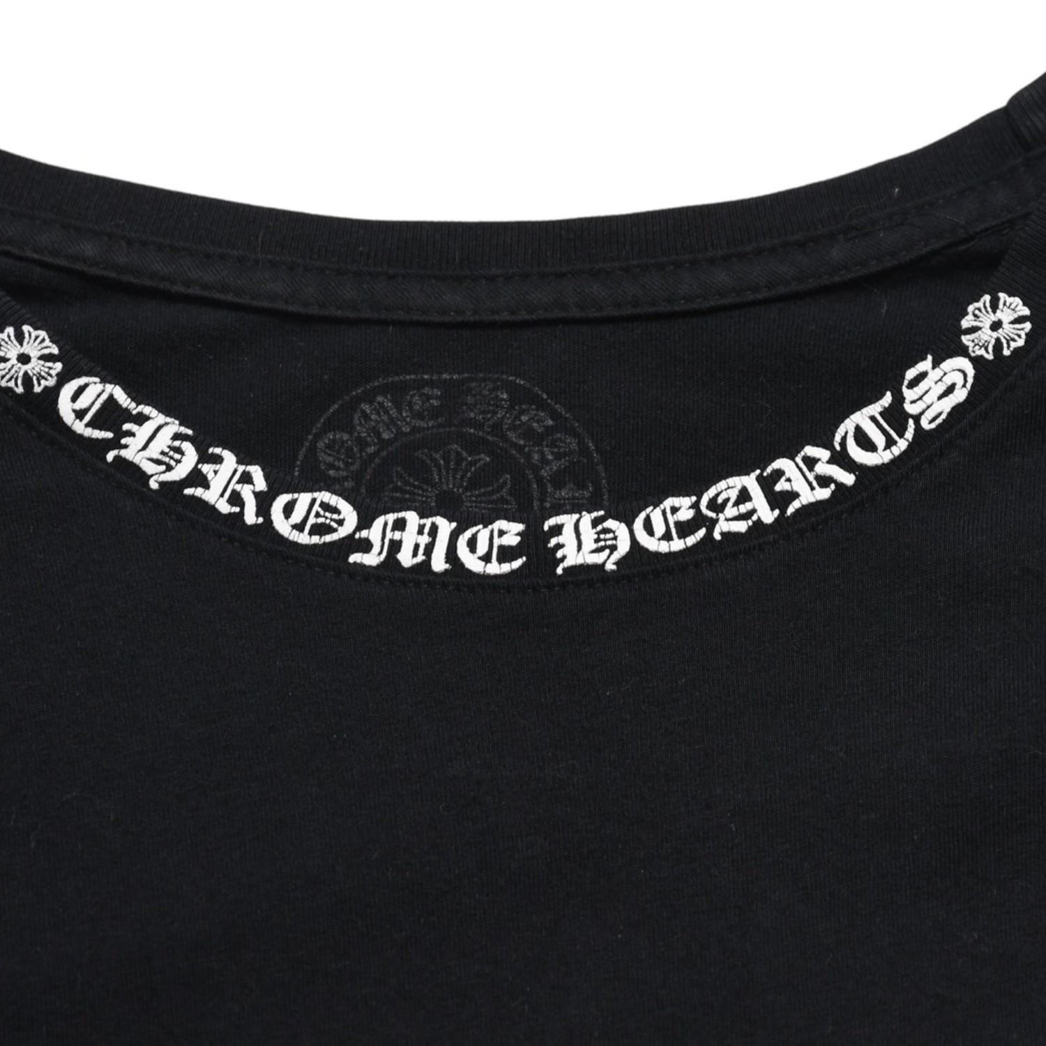 CHROME HEARTS クロムハーツ ネックロゴ ポケットロングスリーブT