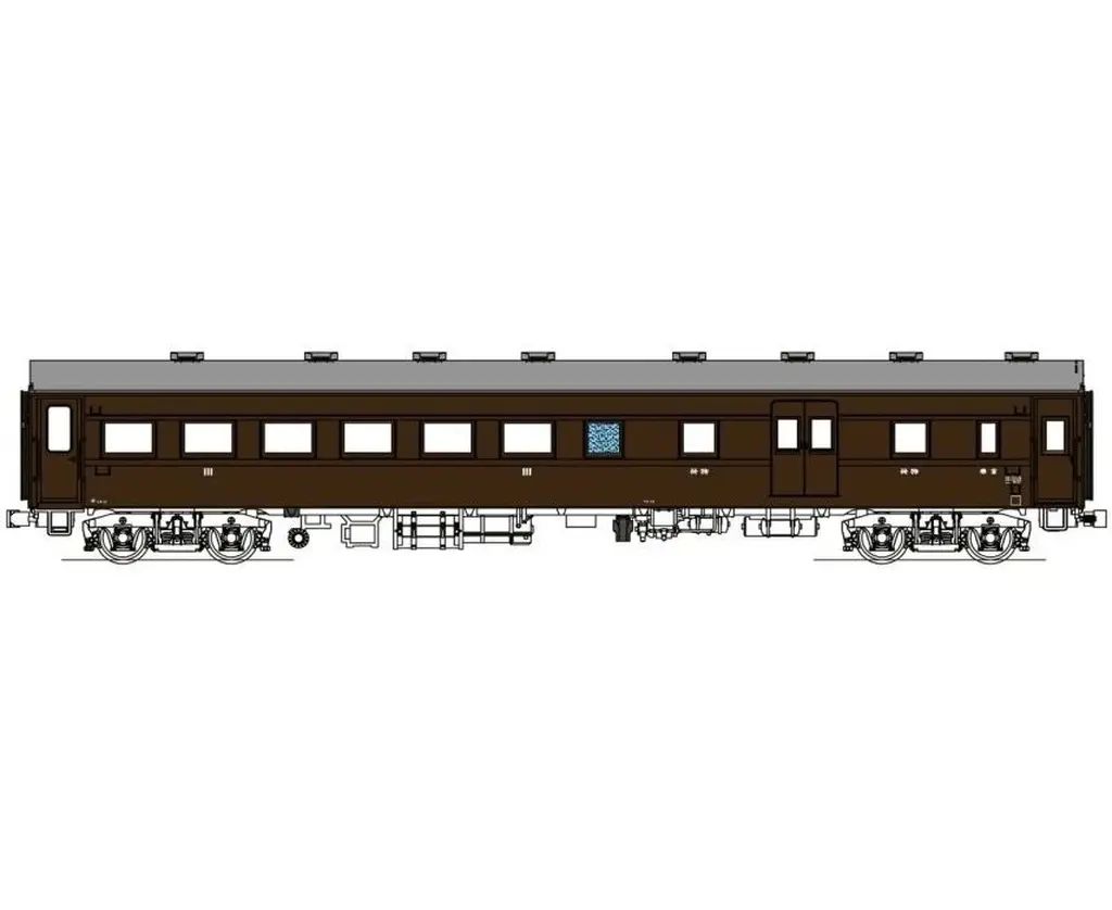 【新品】鉄道模型 HOゲージ 1/80 オハニ36(ぶどう1号・客車最後尾用列車名札付) [TW61-06A]
