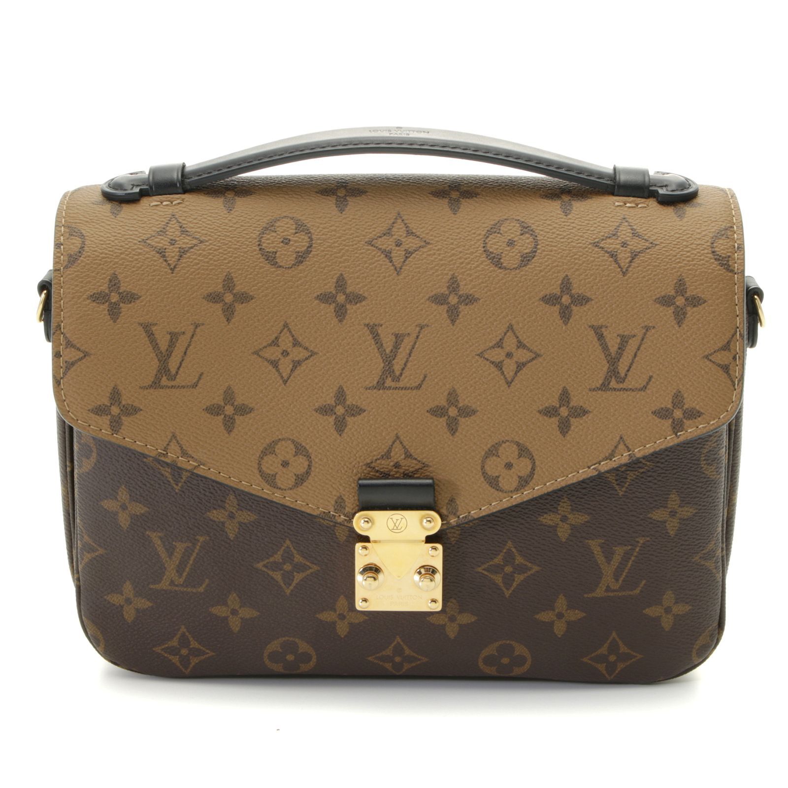 LOUIS VUITTON ルイ・ヴィトン ポシェット・メティスMM モノグラム・リバース M41465 ショルダーバッグ モノグラムキャンバス/モノグラム・リバース ブラウン ユニセックス【中古】433
