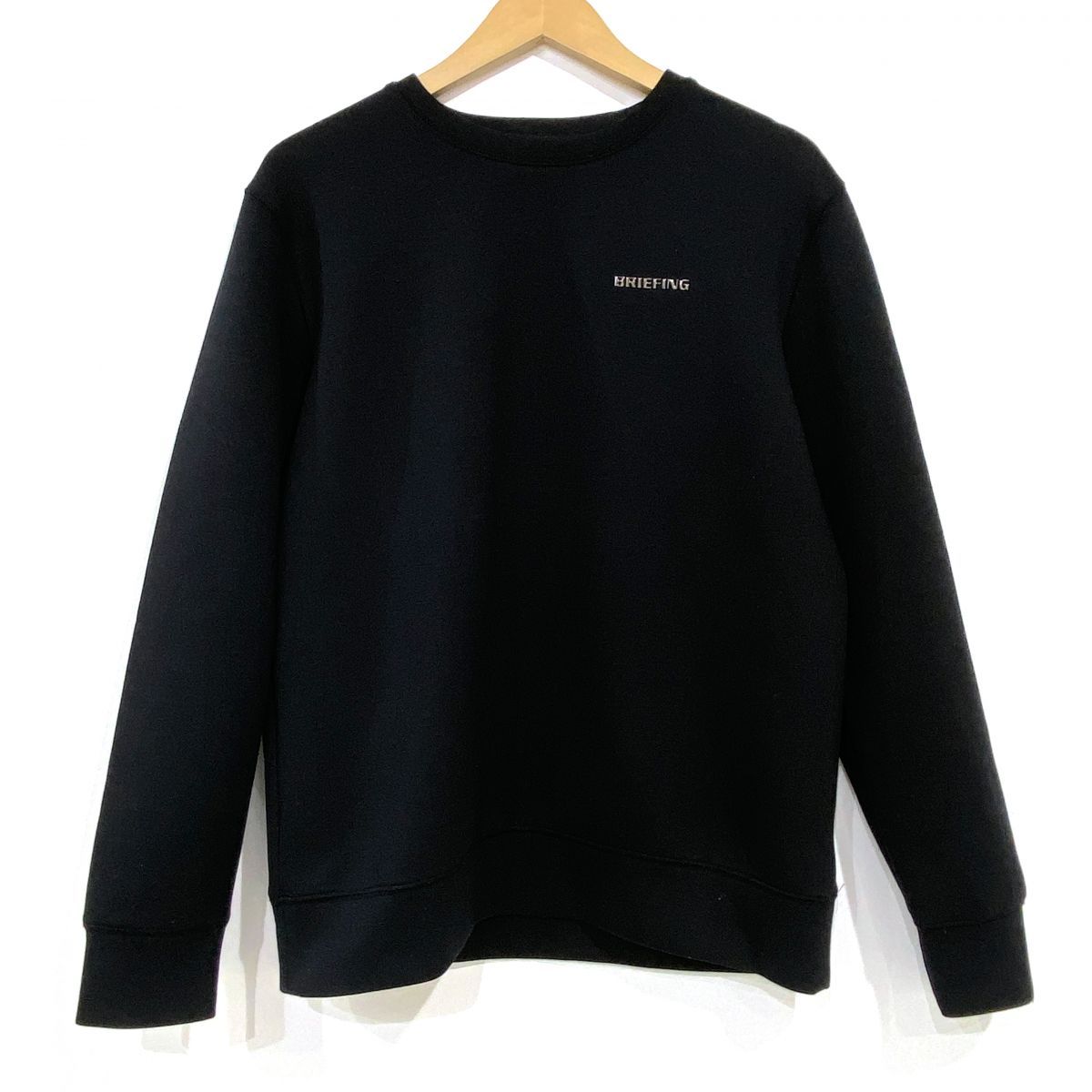 BRIEFING ブリーフィング MS WARM 3D LOGO CREW NECK スウェット トレーナー Lサイズ ※中古