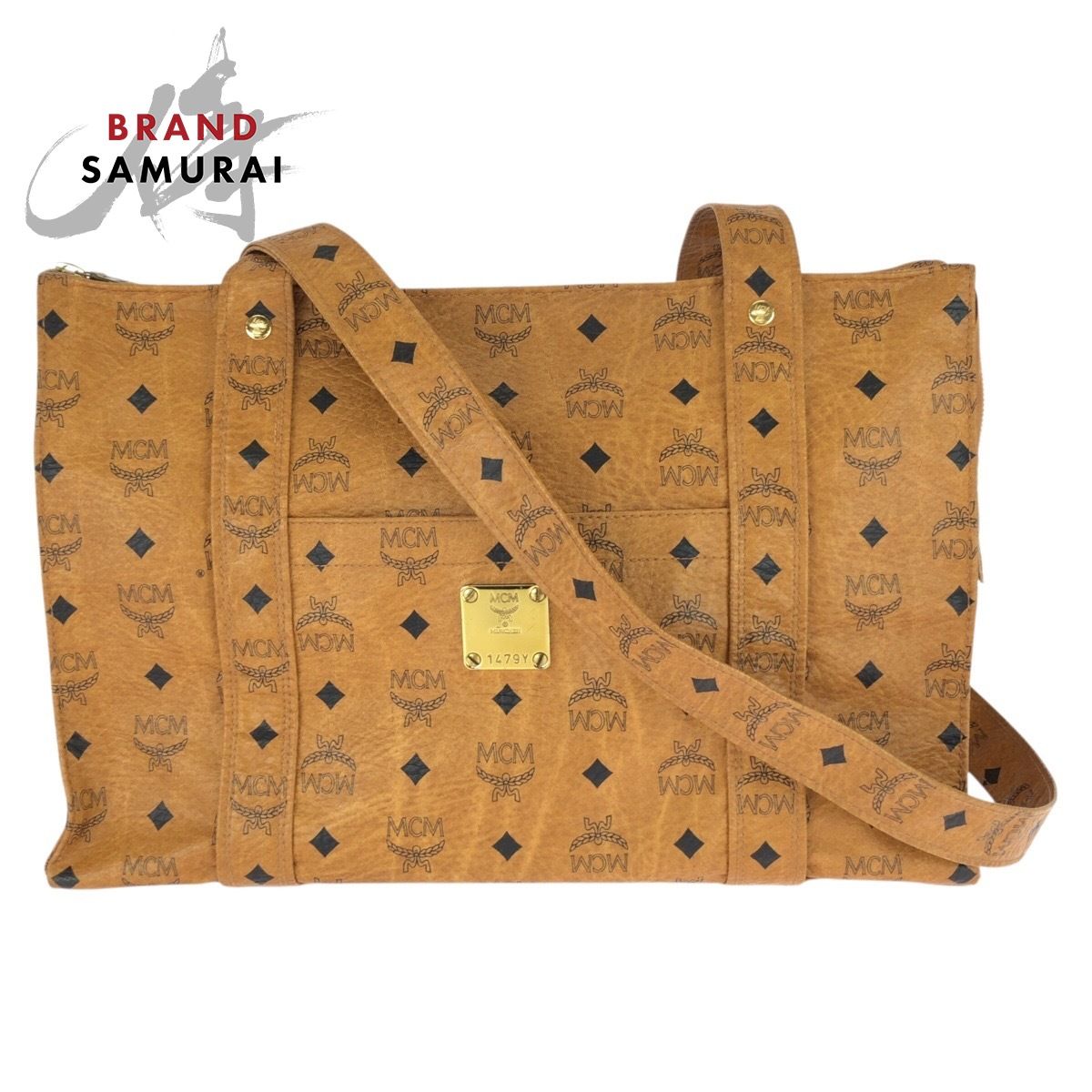 MCM ヴィンテージ　バッグ【美品】※１箇所難あり 美品 MCM エム シー エム ヴィンテージ ヴィセトス ブラウン キャメル