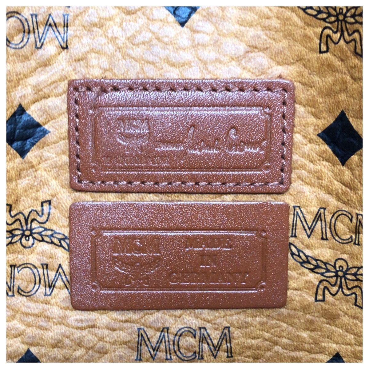 美品 MCM エム シー エム ヴィンテージ ヴィセトス ブラウン キャメル
