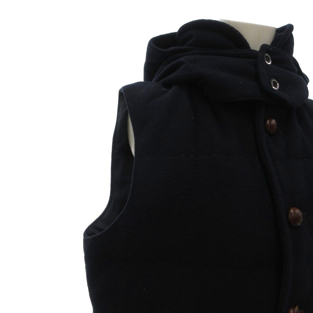 ビームス BEAMS × DANTON ダウンベスト フード付き 38 くるみボタン