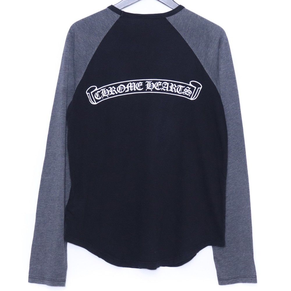 オールド　クロムハーツ　Ｍ　ラグラン CHROME HEARTS オールド バックスクロールラベル ラグランロング