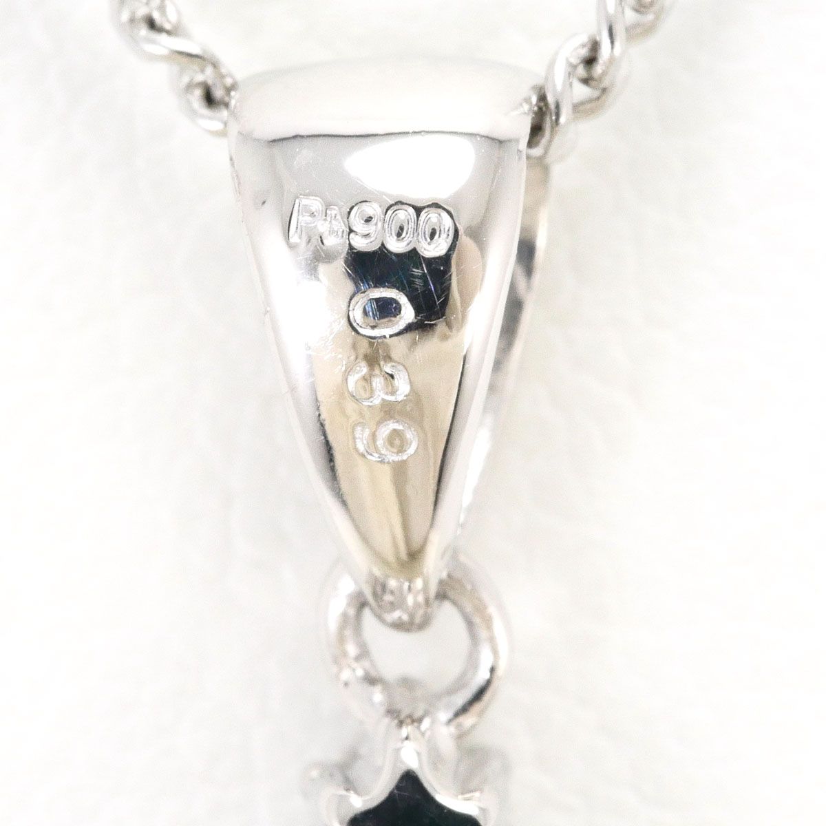 pt850/プラチナ ダイヤモンド ネックレス 0.39ct 刻印 アクセサリー 