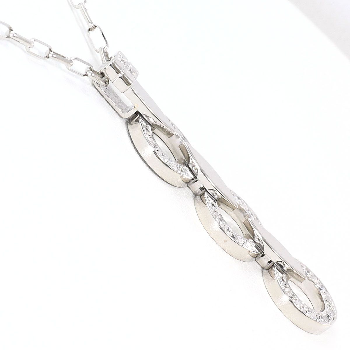 PT900/プラチナ PT850/プラチナ ネックレス ダイヤモンド 0.40ct 鑑別