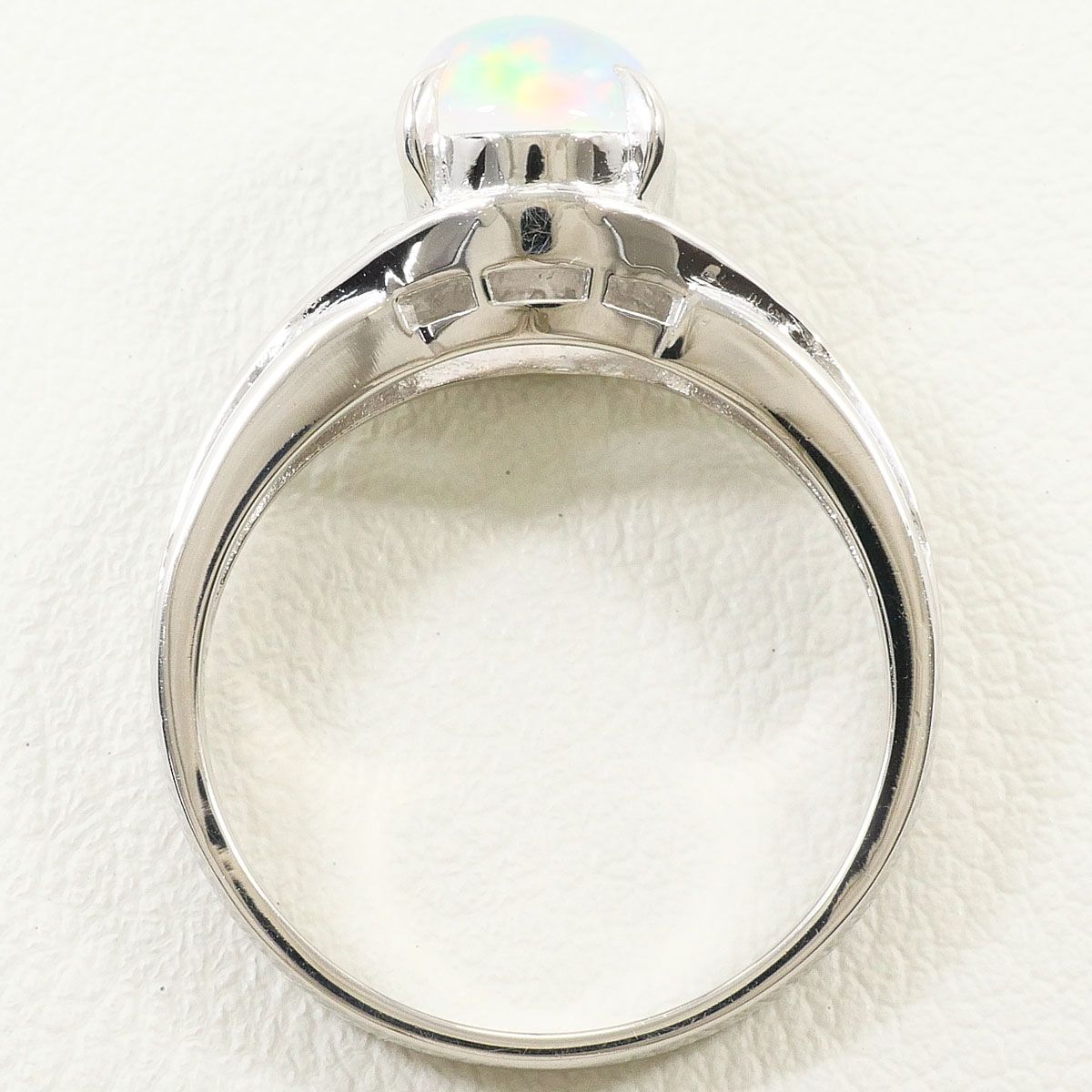 PT900/プラチナ リング・指輪 12号 ウォーターオパール 1.16ct