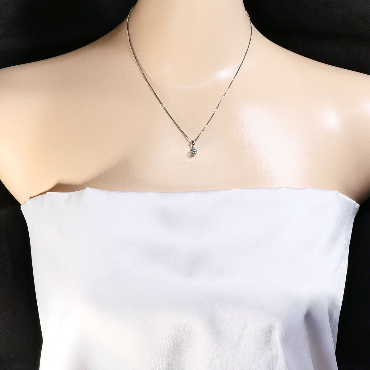 PT900/プラチナ PT850/プラチナ ネックレス ダイヤモンド 0.56ct I1