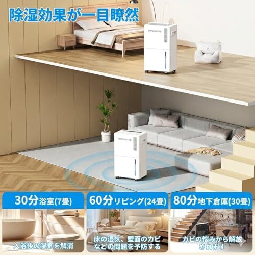 除湿機 衣類乾燥機 コンプレッサー式　部屋干し　3つ除湿モード＆2段階風量 除湿機 衣類乾燥 コンプレッサー式 静音 12L/日 35畳 部屋干し【湿度