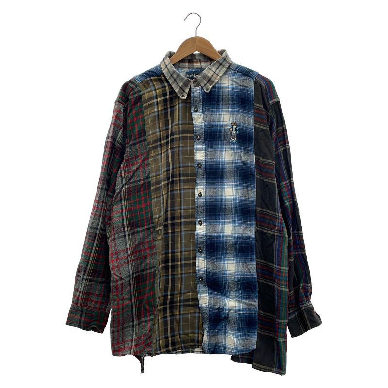 中古】90s-00s RALPH LAUREN ボロベア刺繍 クレイジーパターン