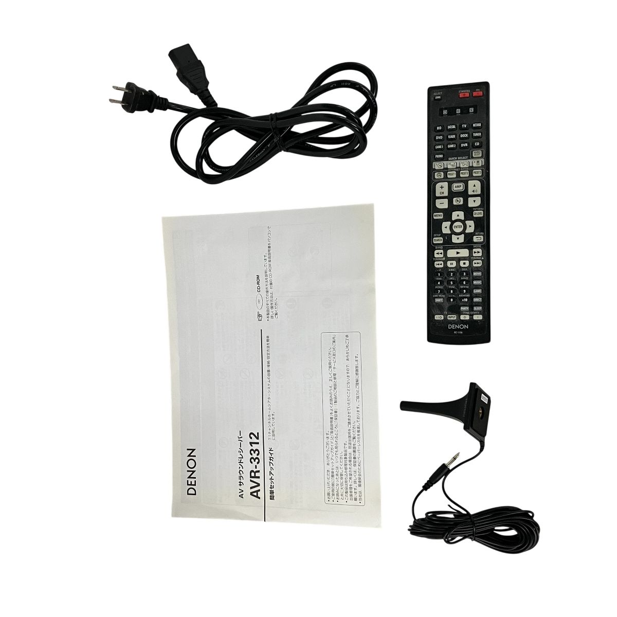 DENON AVR-3312-K デノン オーディオ機器 ブラック AVアンプ 中古