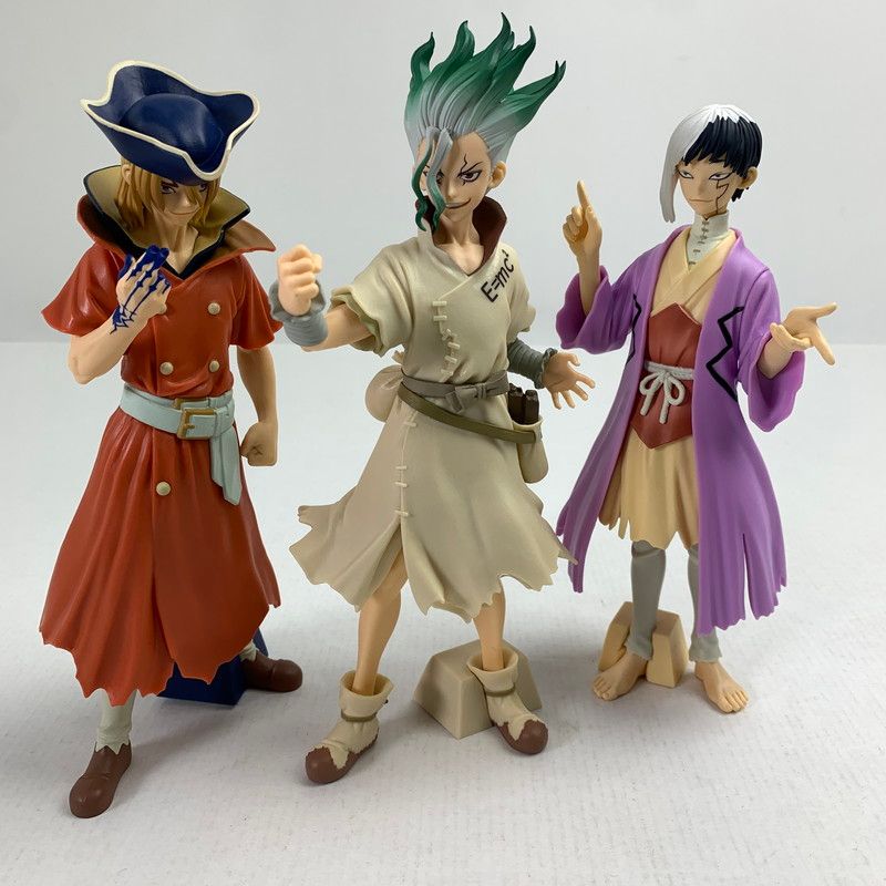 Dr.STONE フィギュア 8体セット 中古品】 Dr.STONE FIGURE of STONE WORLD 造形の科学 SPECIAL 3体