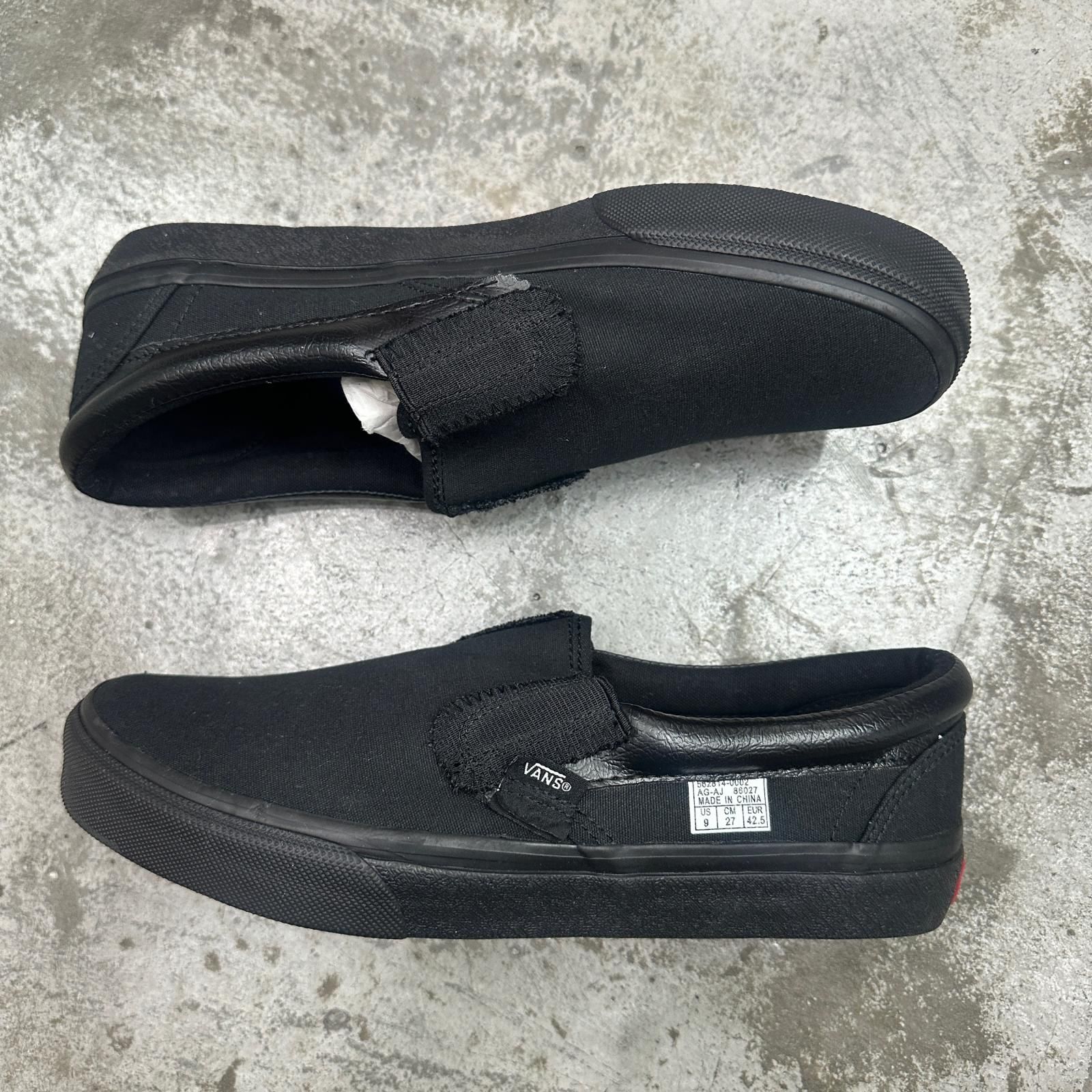 未使用 VANS  × SSZ REVERSE SLIP ON リバース スリッポン ローカットスニーカー バンズ  × エスエスズィー V98CL ブラック 27 27cm （19948M） 未使用 VANS × SSZ REVERSE SLIP ON リバース スリッポン ローカット