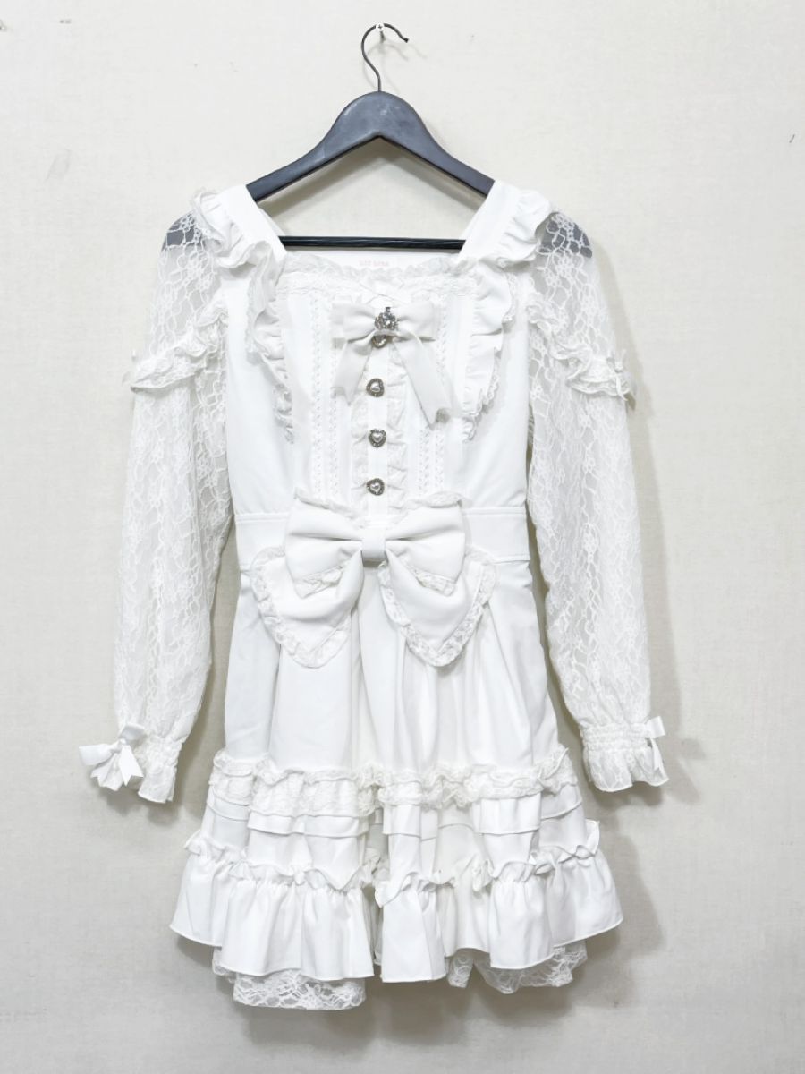 LIZ LISA リズリサ ティアラリボンティアード ミニ ワンピース size0/M