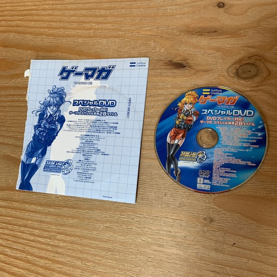 DVD ゲーマガ 2006年7月号特別付録 中川翔子 ストリートファイターZERO スーパーマリオブラザーズ キミキス