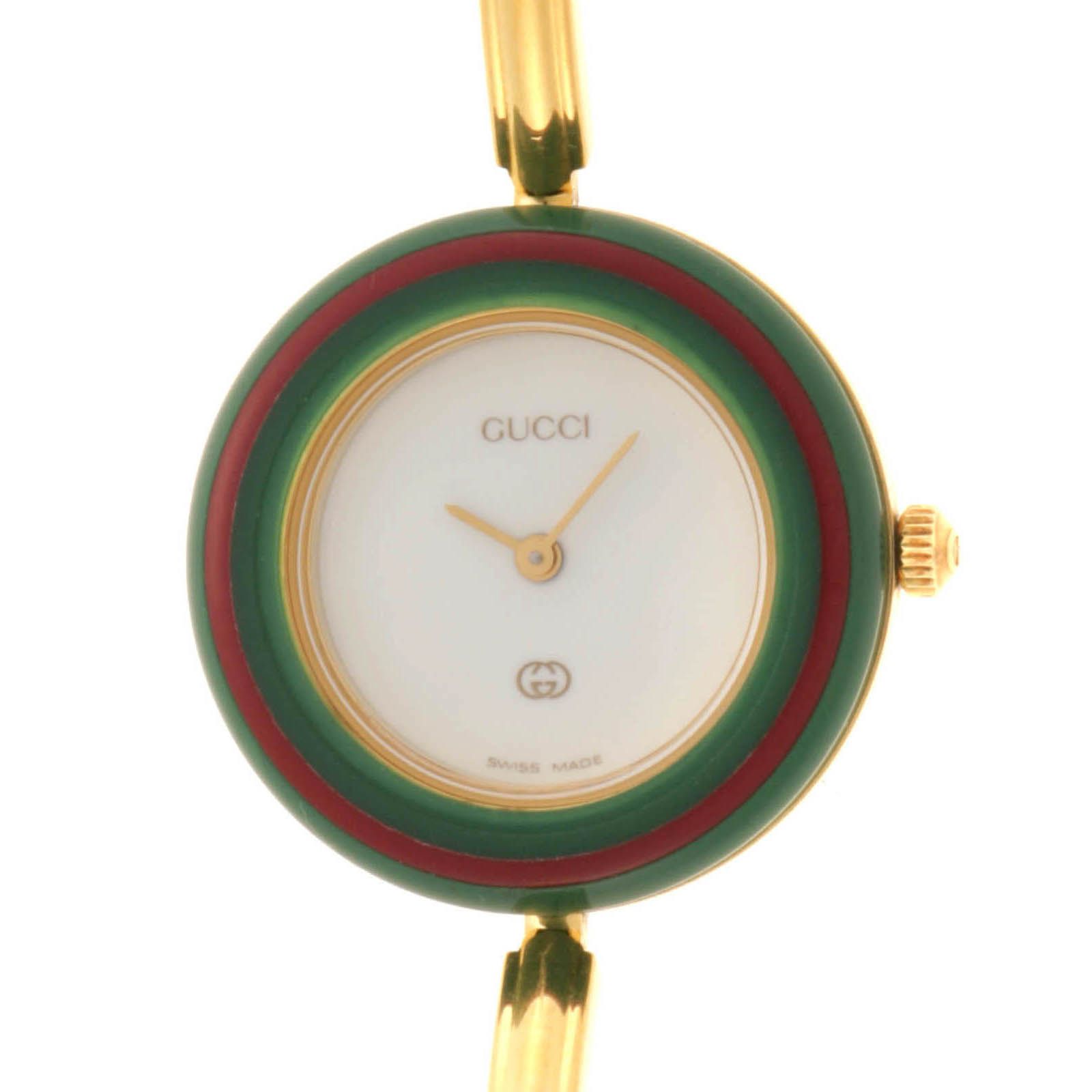 GUCCI グッチ チェンジベゼル バングルウォッチ 11/12 腕時計 GP GP