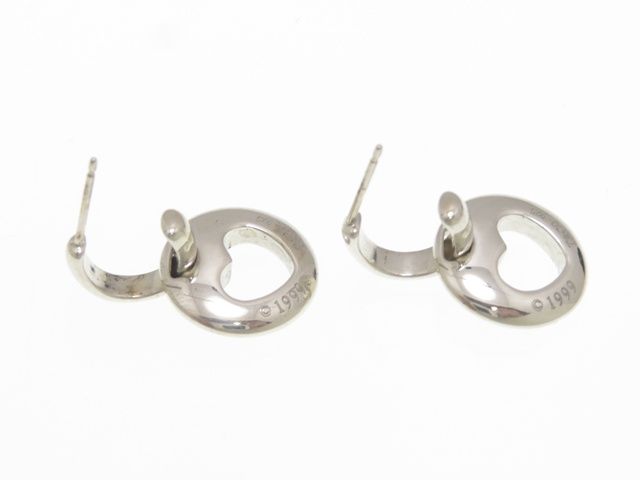 TIFFANY&Co. ティファニー カットアウトハートドロップピアス/SV/7.7g