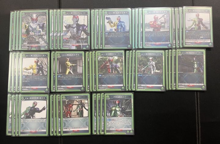 ☆調整パーツ付き☆仮面ライダーWデッキ ユニアリ デッキ】仮面ライダー 緑 仮面ライダーW【UNIONARENA】※調整パーツ付