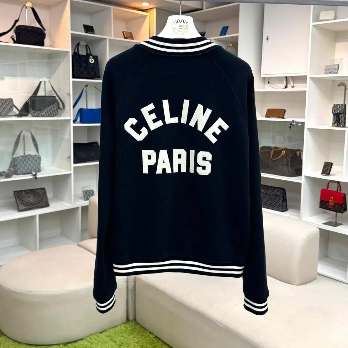 Celine セリーヌ スタジャン バックロゴ ジャケット ジップアップ