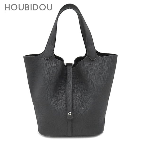 エルメス HERMES ハンドバッグ ピコタンロック MM 22 トリヨンクレマンス ブラック シルバー金具 黒 2025年製 K 【箱】【中古】