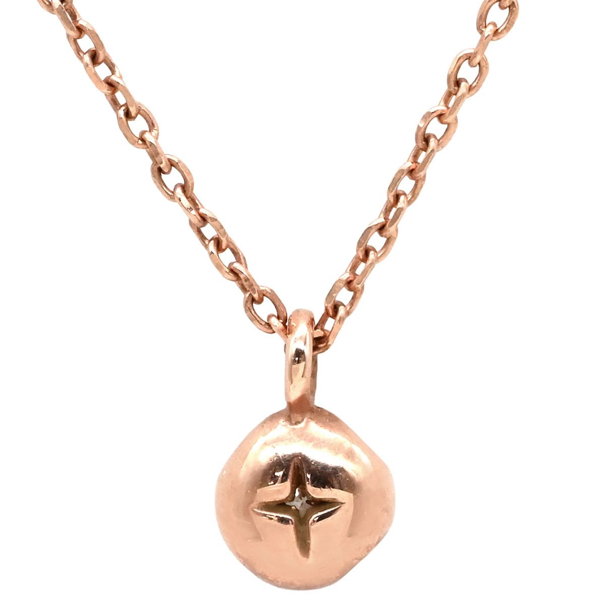 4℃ 4℃ ネックレス ダイヤペンダント ピンクゴールド 4℃ 10K 10金 1P 1