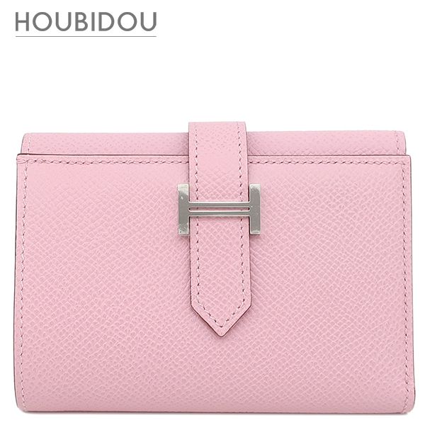 エルメス HERMES 三つ折り財布 ベアン コンビネ ヴォーエプソン モーヴシルベストル シルバー金具 新品 未使用 2025年製 K 【箱】【中古】