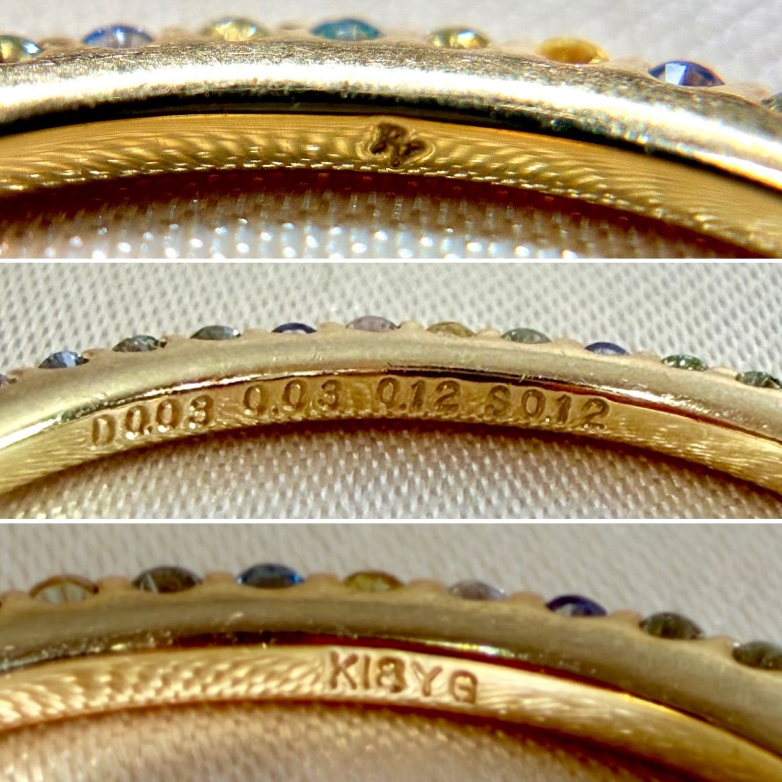 ポンテヴェキオ◇カリーナ*10号*サファイアリング*フルエタニティ*K18 