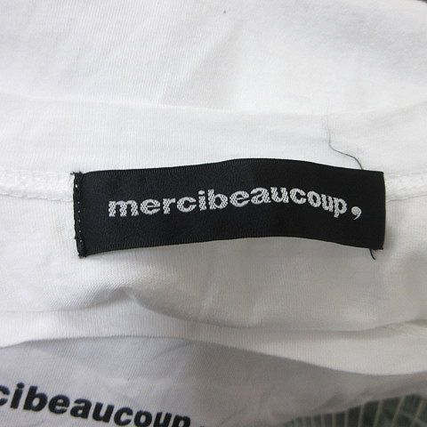 メルシーボークー mercibeaucoup Tシャツ カットソー 半袖 1 S 白