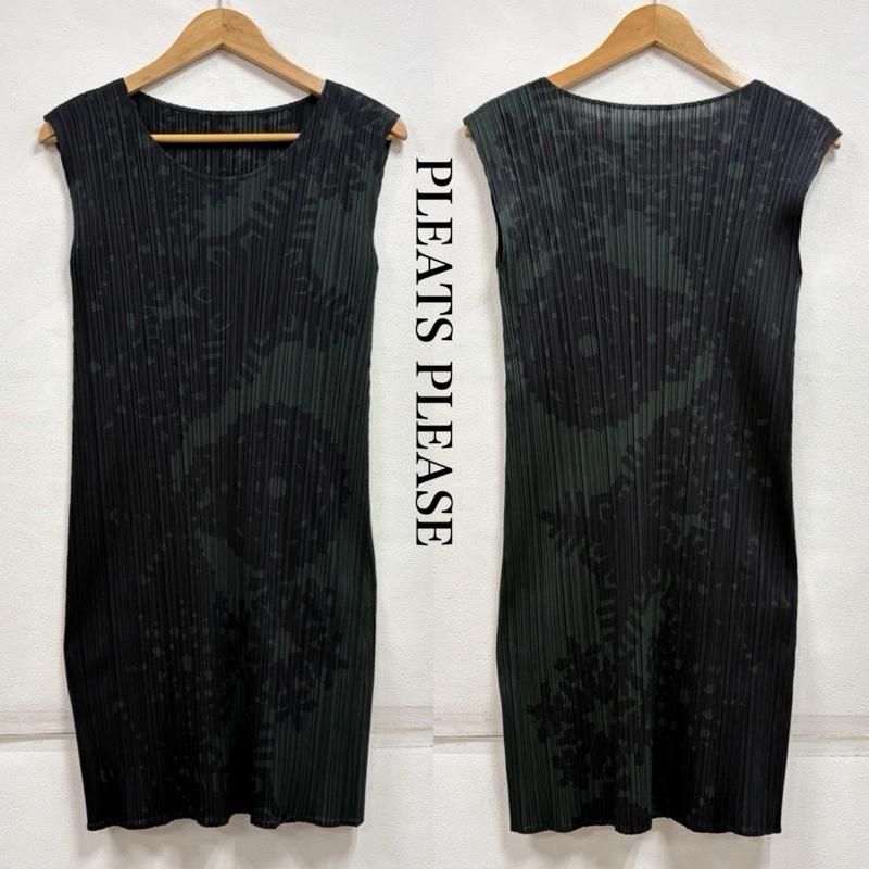 プリーツプリーズ ISSEY MIYAKE イッセイミヤケ ノースリーブ フレンチ 