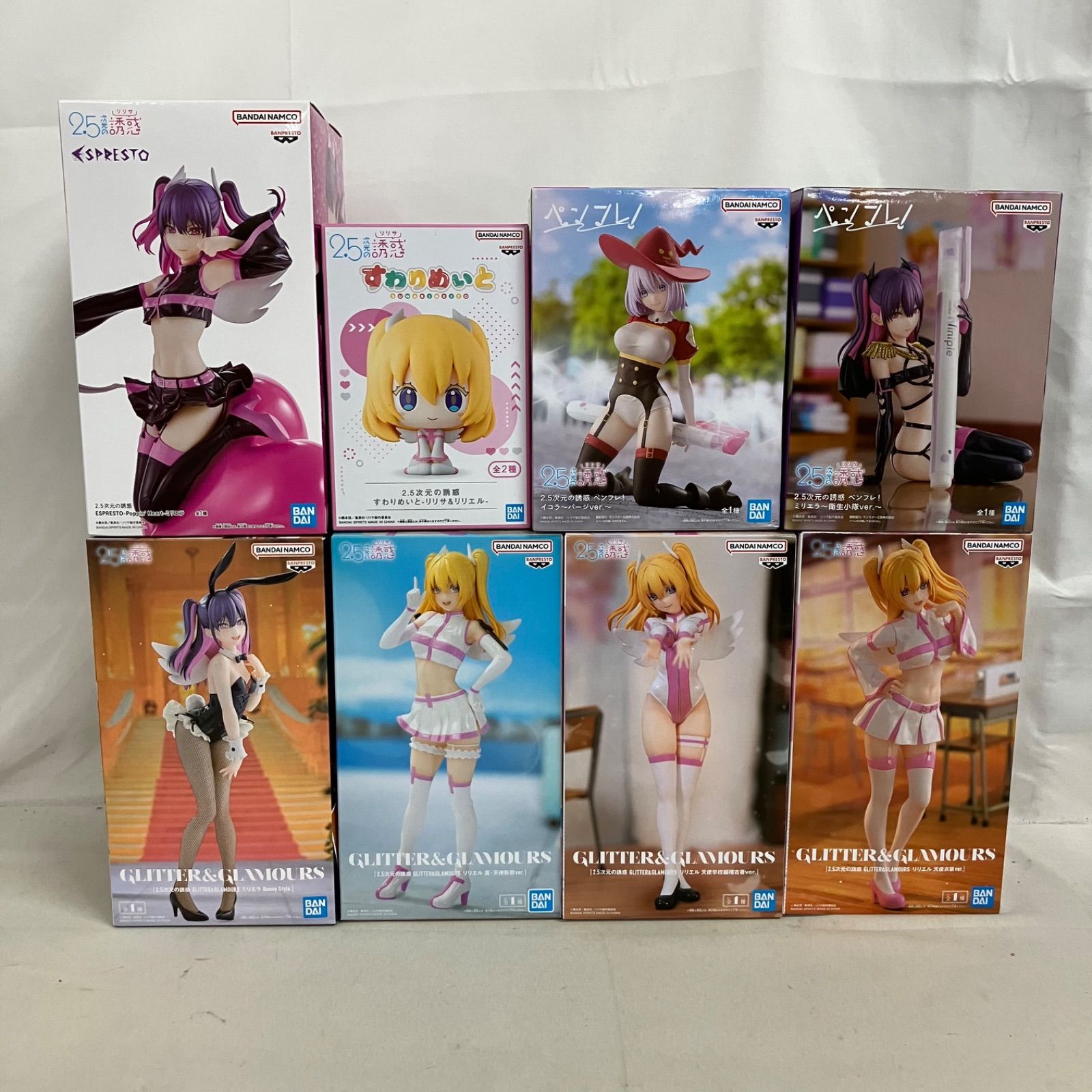 未開封 2.5次元の誘惑 GLITTER&GLAMOURS 他 リリエル 他 フィギュア 8