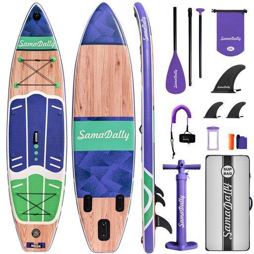 SamaDally sup パドルボード サップボード 滑り止め安定です サップボード, サーフィン、ヨガ、釣り、335cm(長さ)x86cm(幅)x