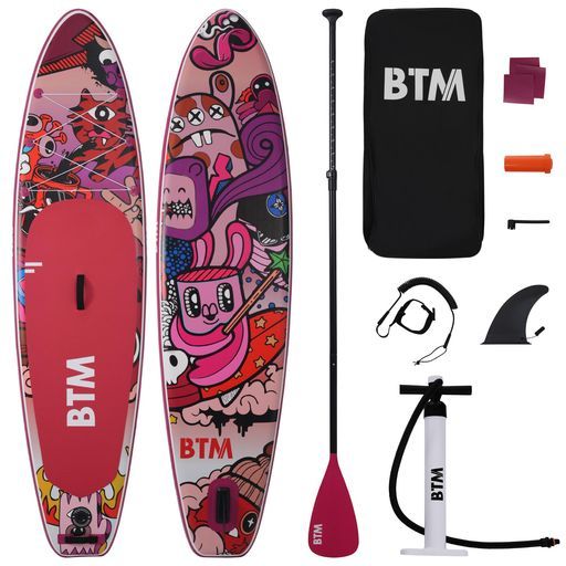 BTM SUPボード スタンドアップパドルボード インフレータブル SUPセット オールラウンド型 超軽量 安定性 滑り止め 初心者向け ヨガ・釣り・