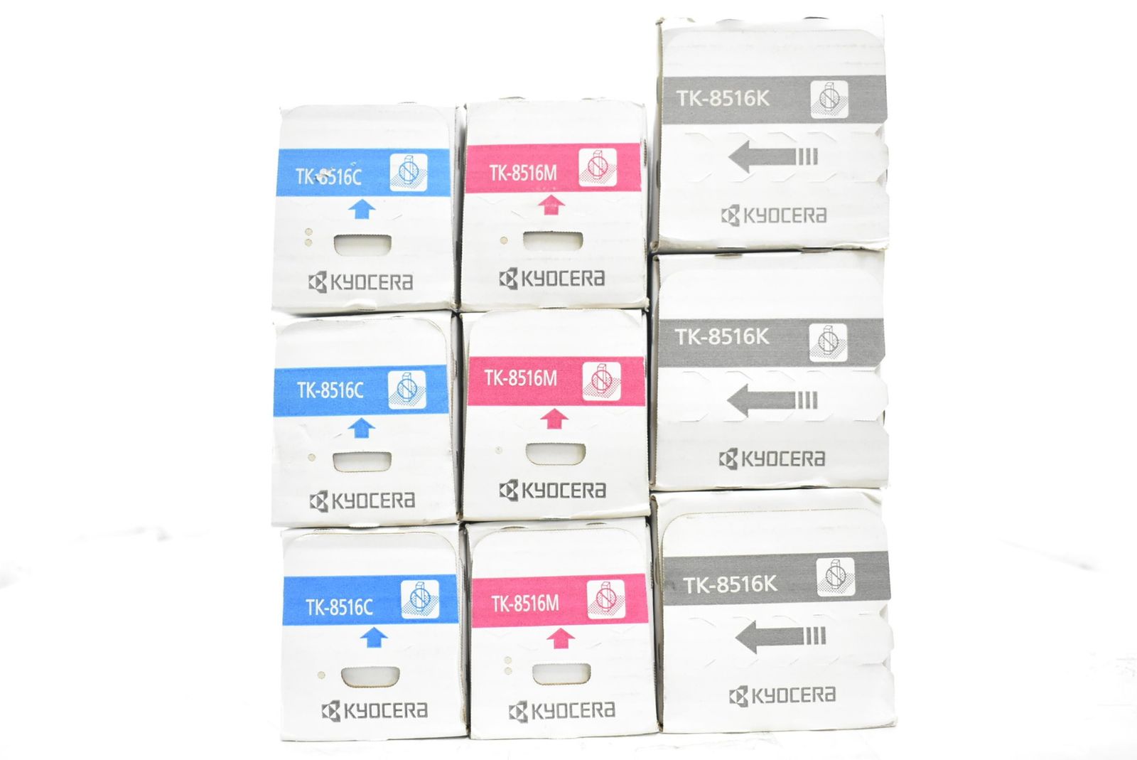 未使用 京セラ 純正 トナー TK-8516 3色9本（シアン・マゼンタ・ブラック） KYOCERA ITUBJ3AKHQGJ-D-N10-byebye