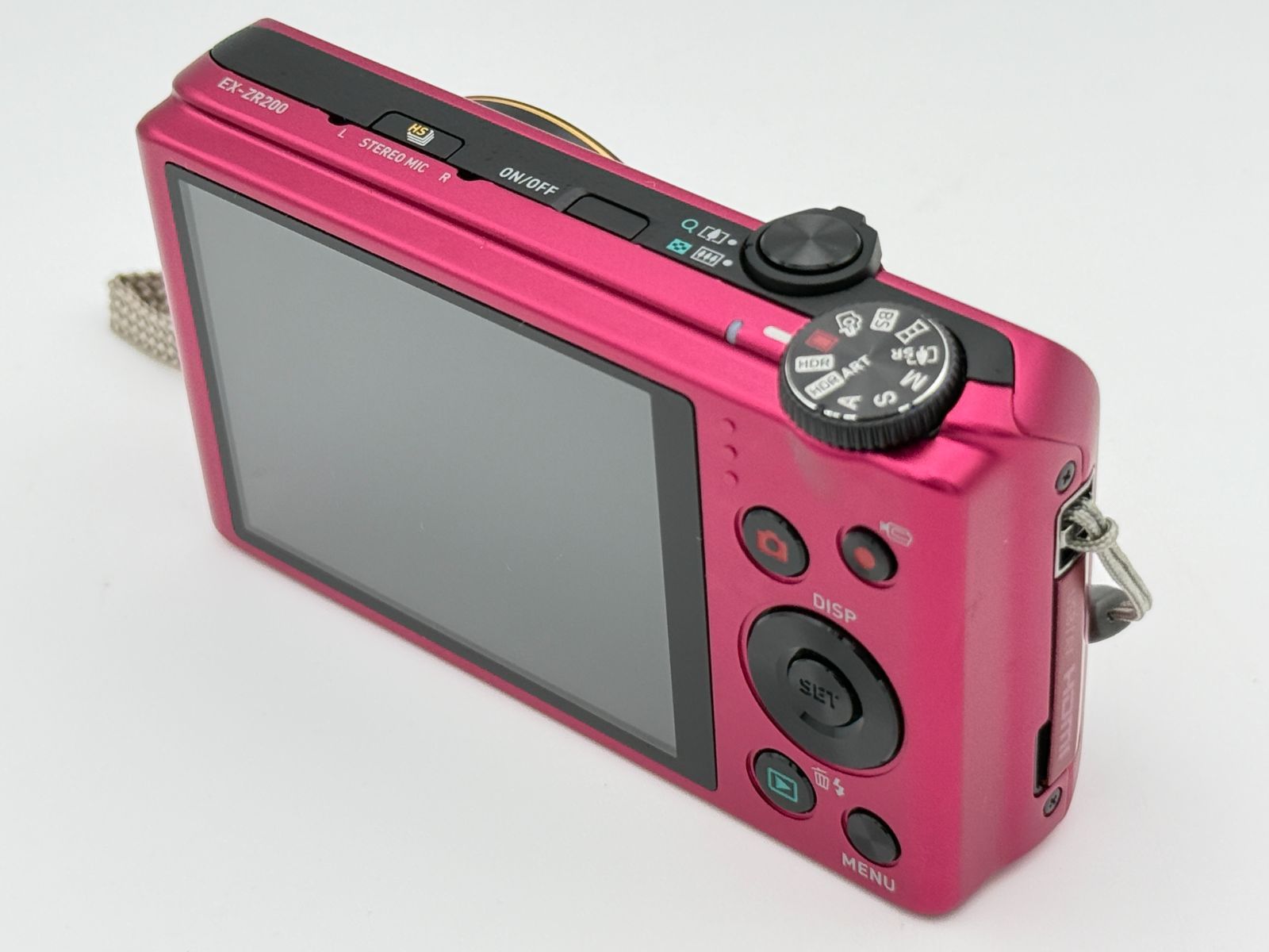 美品】CASIO カシオ EXILIM EX-ZR200 レッド コンパクトデジタルカメラ