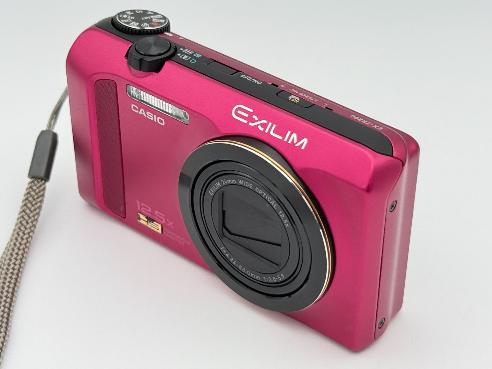 美品】CASIO カシオ EXILIM EX-ZR200 レッド コンパクトデジタルカメラ