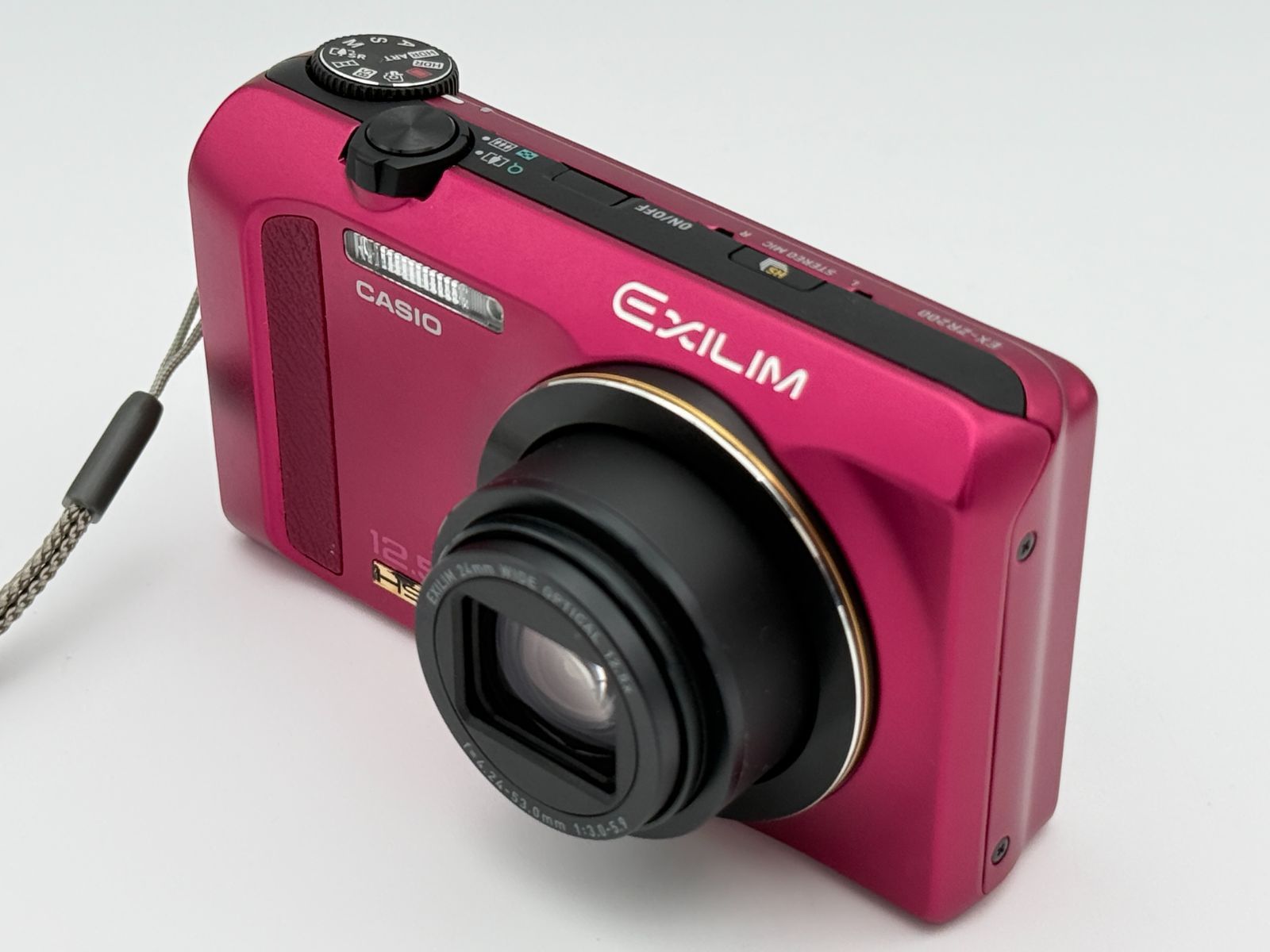 美品】CASIO カシオ EXILIM EX-ZR200 レッド コンパクトデジタルカメラ