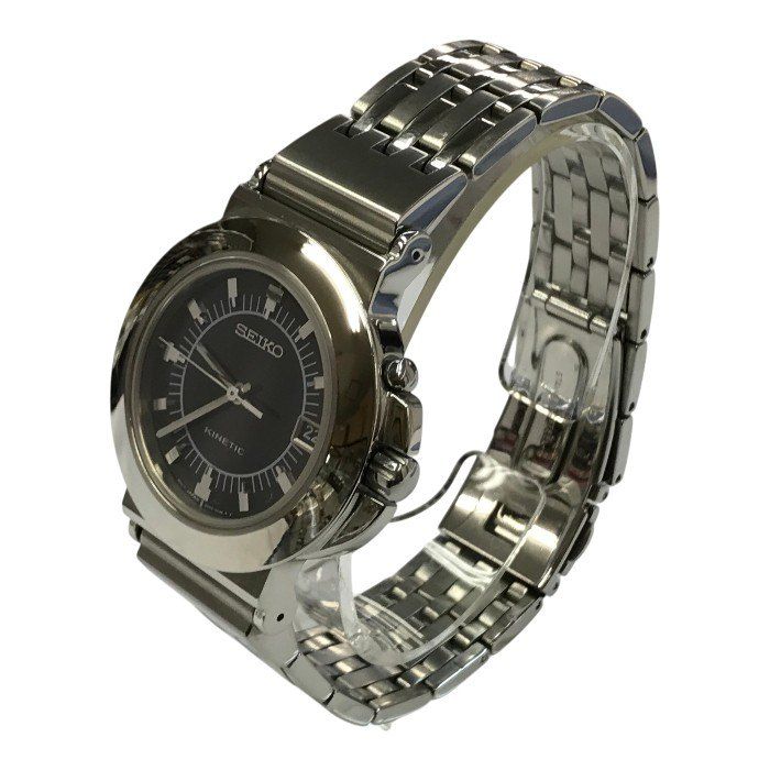 SEIKO セイコー KINETIC 腕時計 メンズ アナログ クォーツ デイト SS