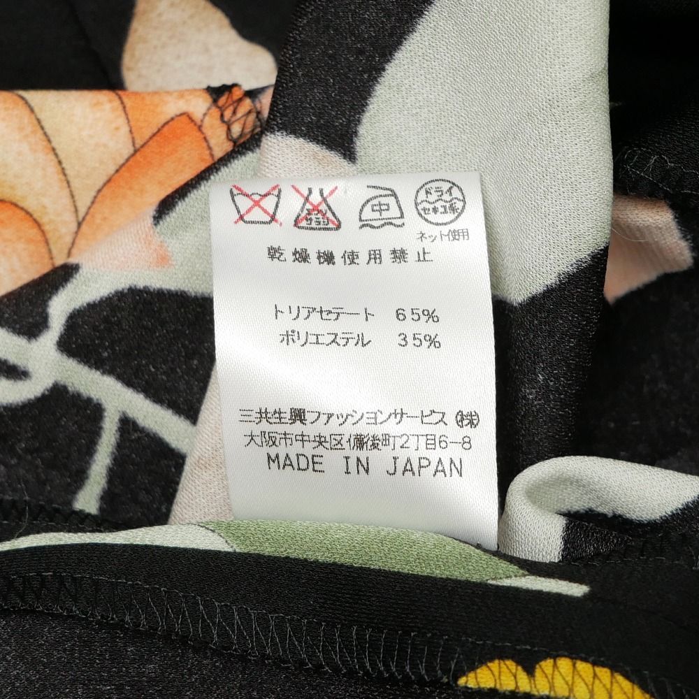□美品□LEONARD レオナール ワンピース サイズL カンカン ジャージー