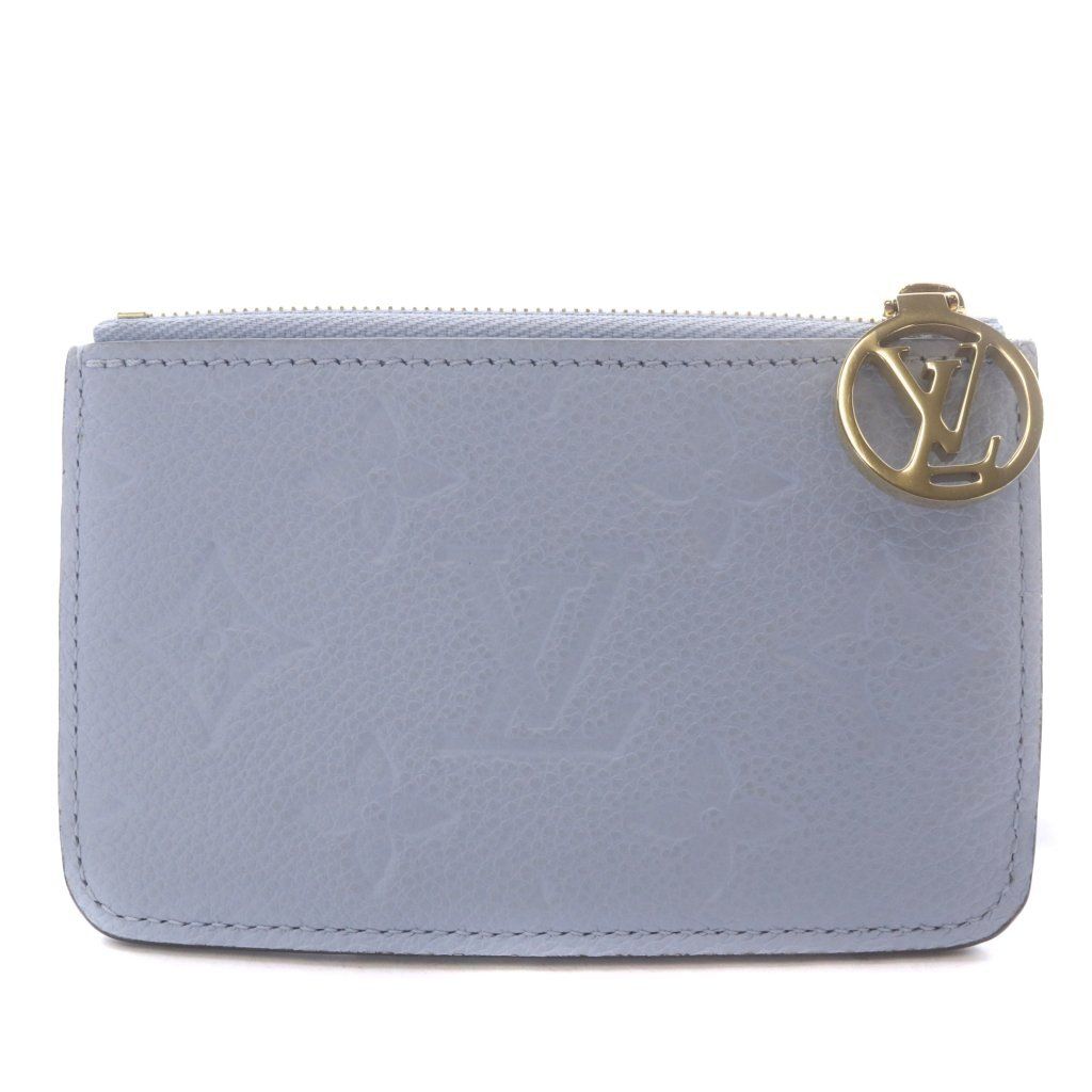 ルイヴィトン LOUIS VUITTON モノグラム アンプラント ポルト カルト・ロミー カードケース コインケース レザー ウォッシュドブルー M83645 /YO23 ■OH