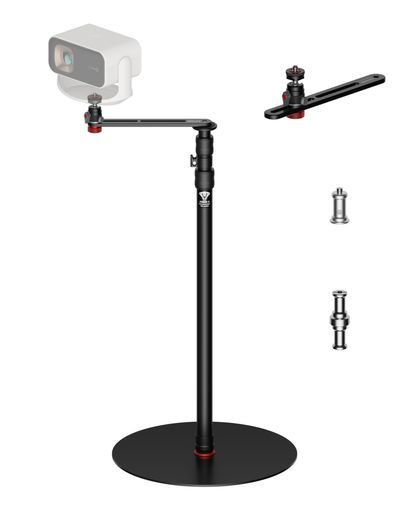IFOOTAGE RB-A400-PE プロジェクタースタンドセット 0~90°調整可能ボールヘッド付 耐荷重10kg 最大高さ201.6cm 3/8