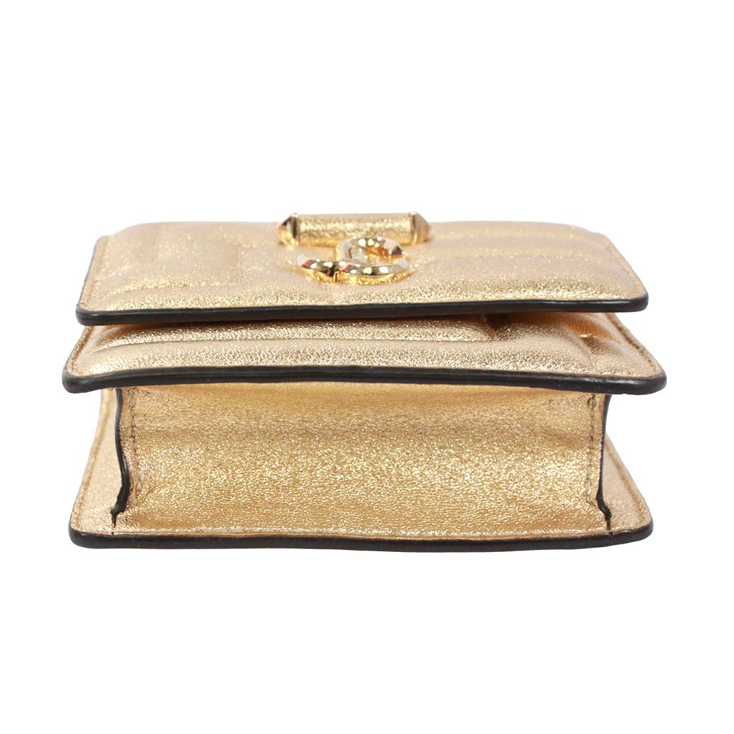 JIMMY CHOO ジミーチュウ チェーンショルダーバッグ ヴァレンヌ アヴェニュー クワッド ショルダーバッグ レザー ゴールド【中古】 レディース