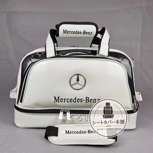 Mercedes-Benz メルセデスベンツ ゴルフバッグ ボストンバッグ 2 色展開 ショルダー付き 大容量