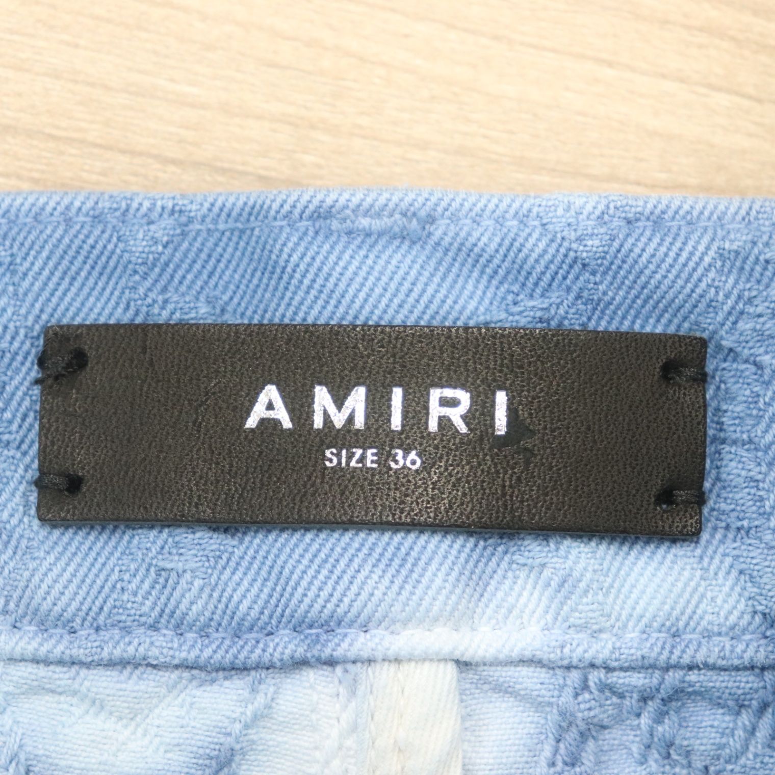 IT7SM8GUVGRW 未使用 保管品 AMIRI ペイズリー ジャガード デニム