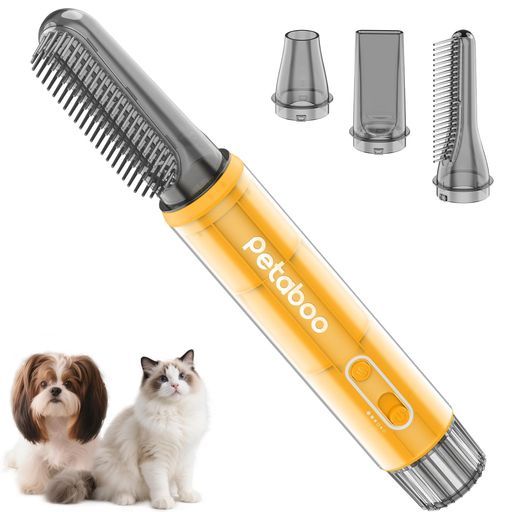 Petaboo 犬ドライヤー マイナスイオン【無段階風速 静電気除去】ペット ドライヤー 大風量ペットブロワー ペットグルーミング用 軽量 コンパクト
