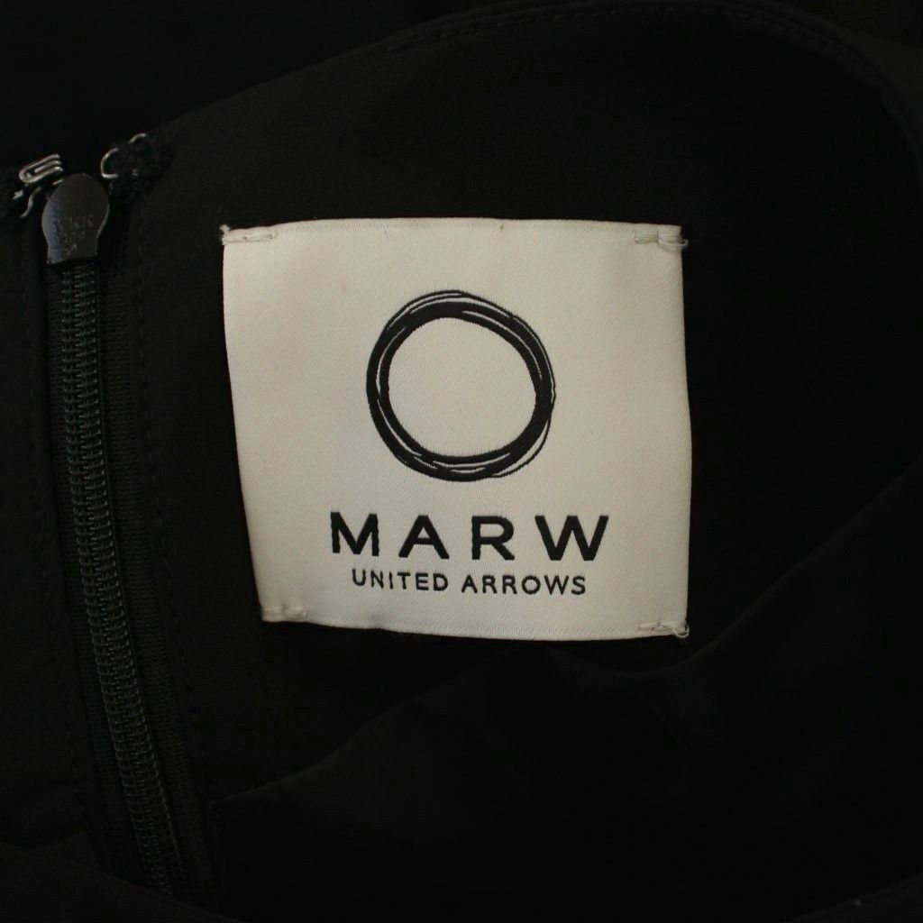 ユナイテッドアローズ UNITED ARROWS MARW マルゥ ワンピース 36 黒