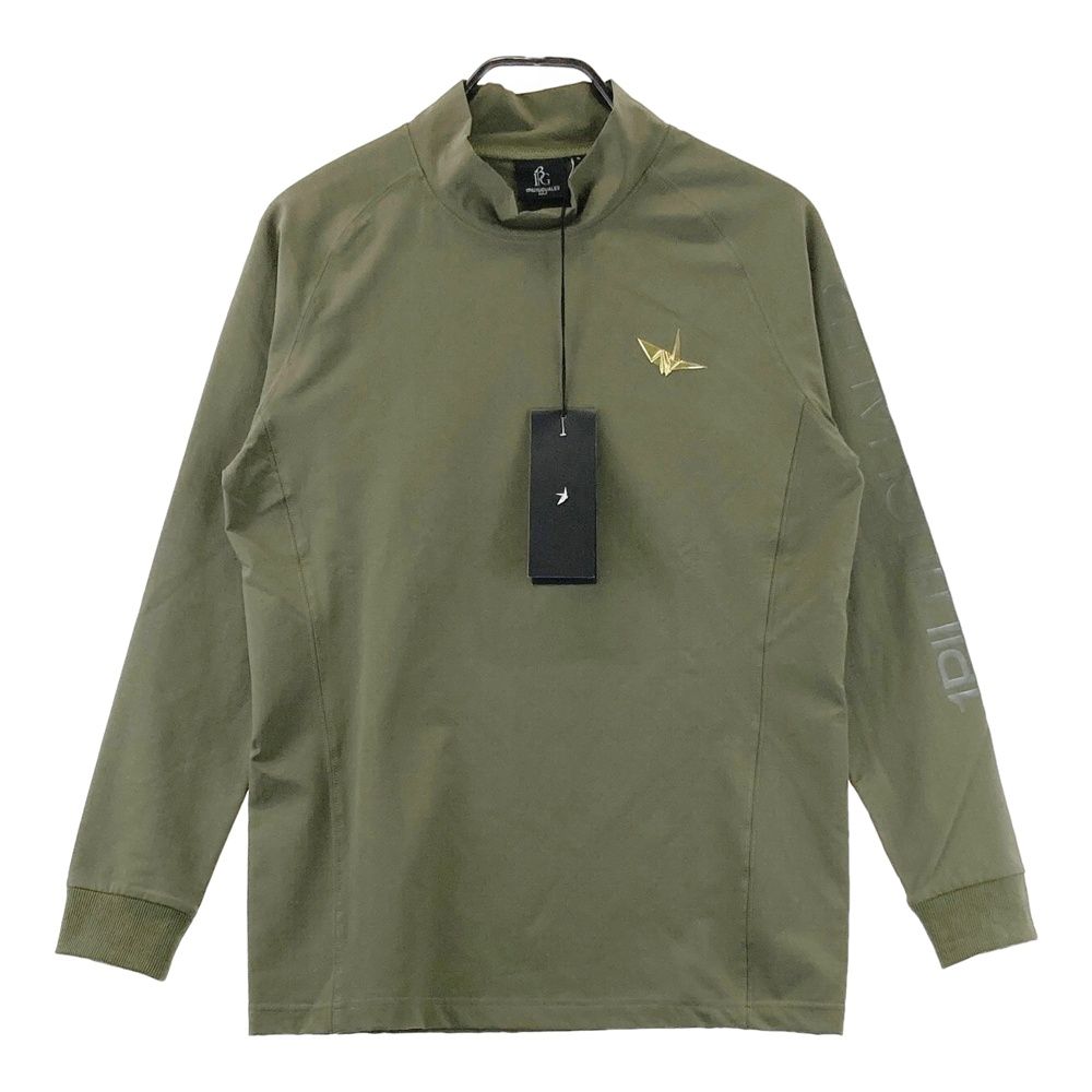 サイズ：3 1PIU1UGUALE3 GOLF GRT183 モックネック長袖Tシャツ カーキ系 [240101742466] ゴルフウェア メンズ ストスト